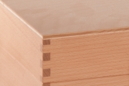 Holzkisten Schatulle aus Buche mit Inlay Details 3